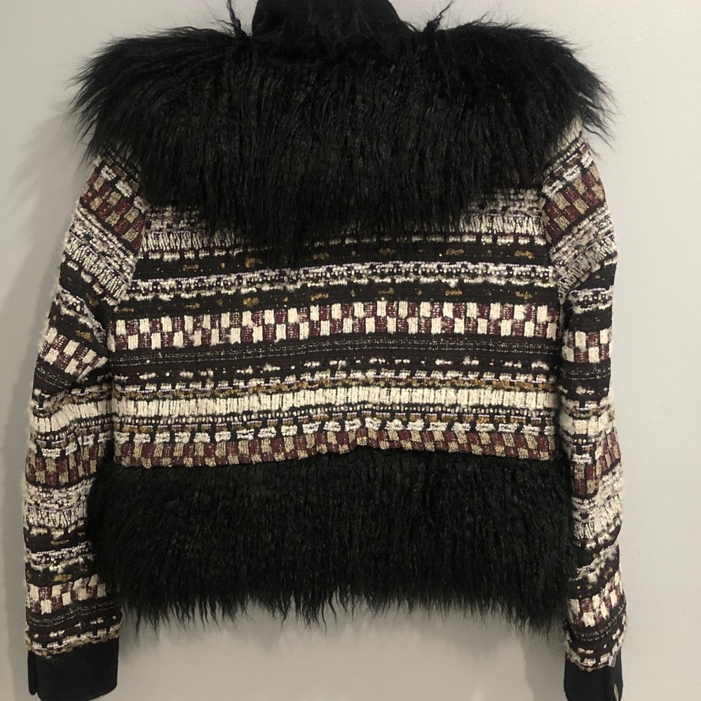 Veronica Beard Nelway Faux Shearling Tweed Jacket Size Small - Picture 6 of 10